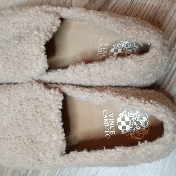 Vince Camuto Womens Kemina Slip-On Shearling Tan Shoes Size 8 - Picture 8 of 10